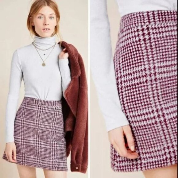 NWT Anthropologie Maeve Gregoria Textured Mini Skirt | XL - Picture 1 of 5
